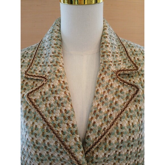 Alfred Dunner Women's Size 10 Tweed Blazer Jacket Buttons Usable Pockets Office - Picture 4 of 14